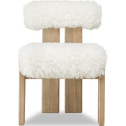 Nia Sheepskin/Lioness Dining Accent Chair