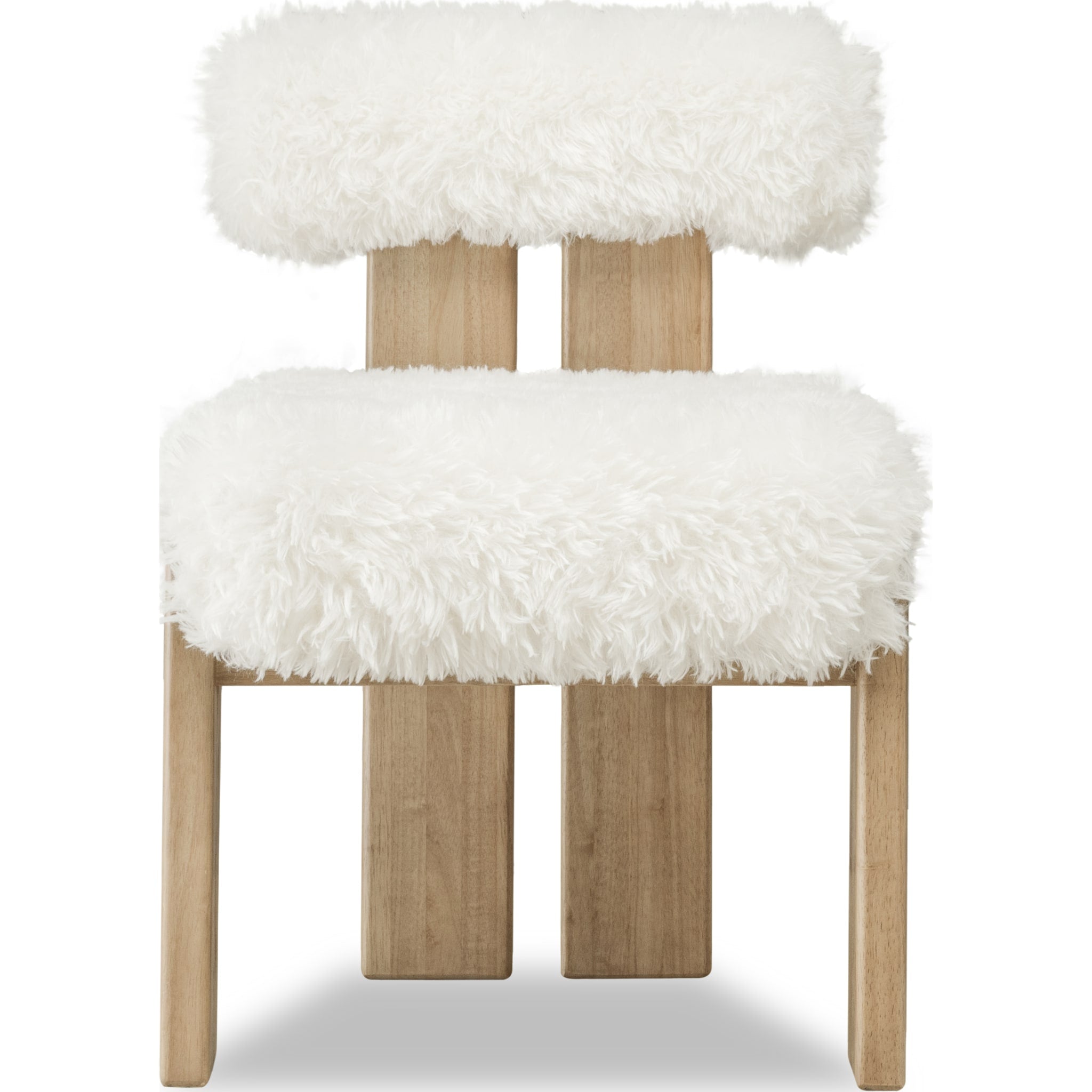Nia Sheepskin/Lioness Dining Accent Chair