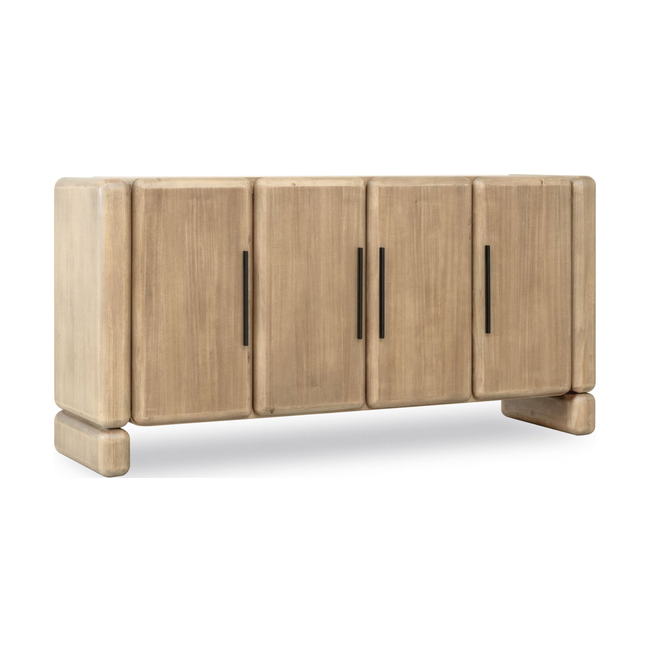 Nia 4-Door Acacia Wood Sideboard — Lioness Finish