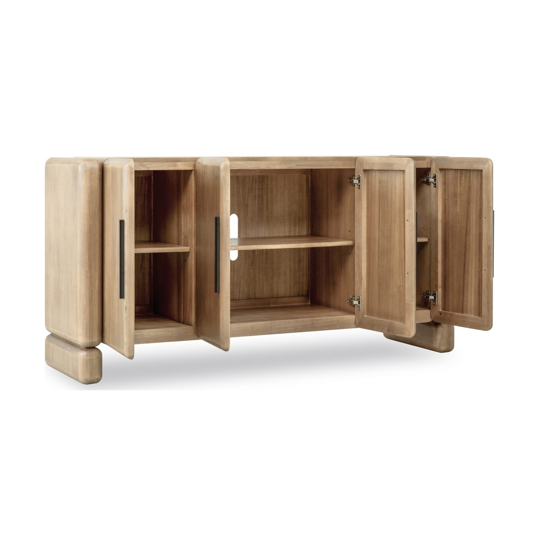 Nia 4-Door Acacia Wood Sideboard- Lioness Finish