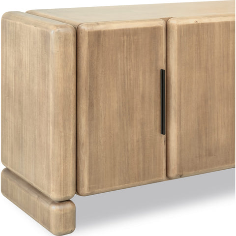 Nia 4-Door Acacia Wood Sideboard — Lioness Finish