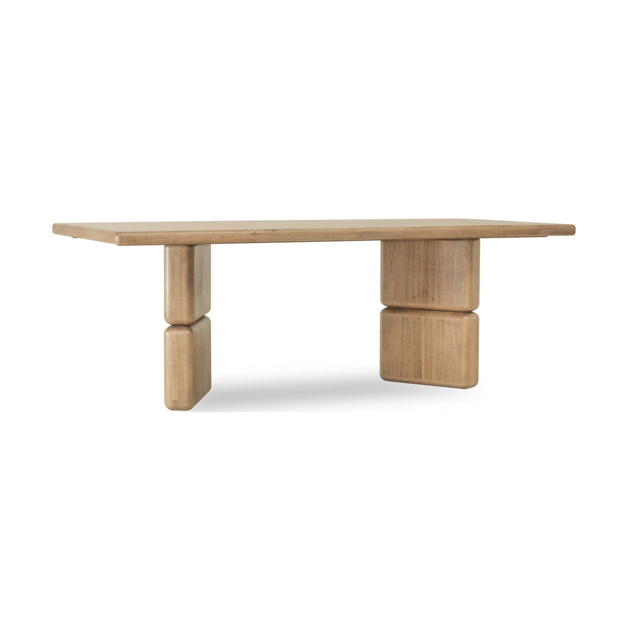 Nia Rectangular Acacia Wood Dining Table – Lioness Finish