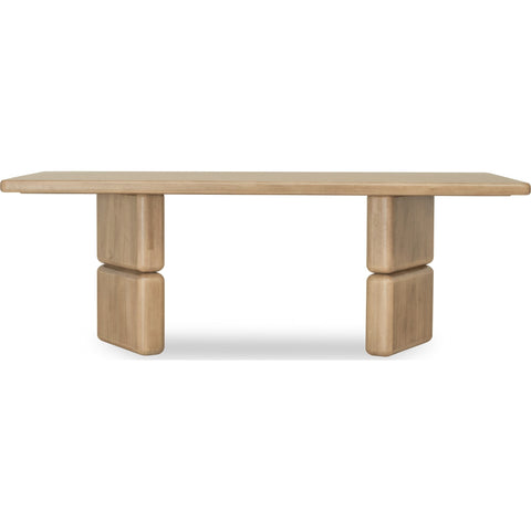 Nia Rectangular Acacia Wood Dining Table – Lioness Finish