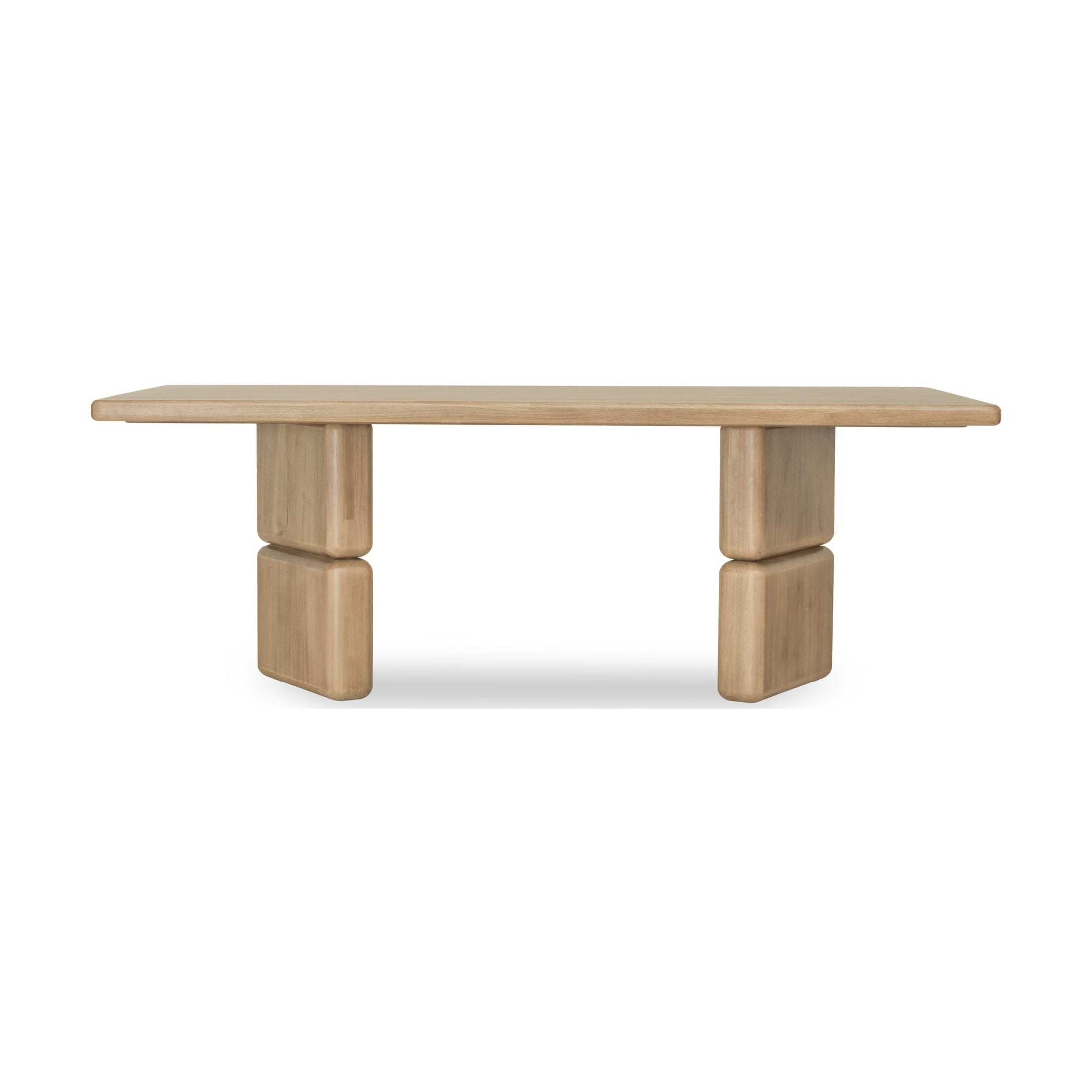 Nia Rectangular Acacia Wood Dining Table – Lioness Finish
