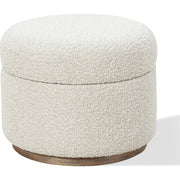Sorena Upholstered Storage Ottoman – Ricotta Bouclé