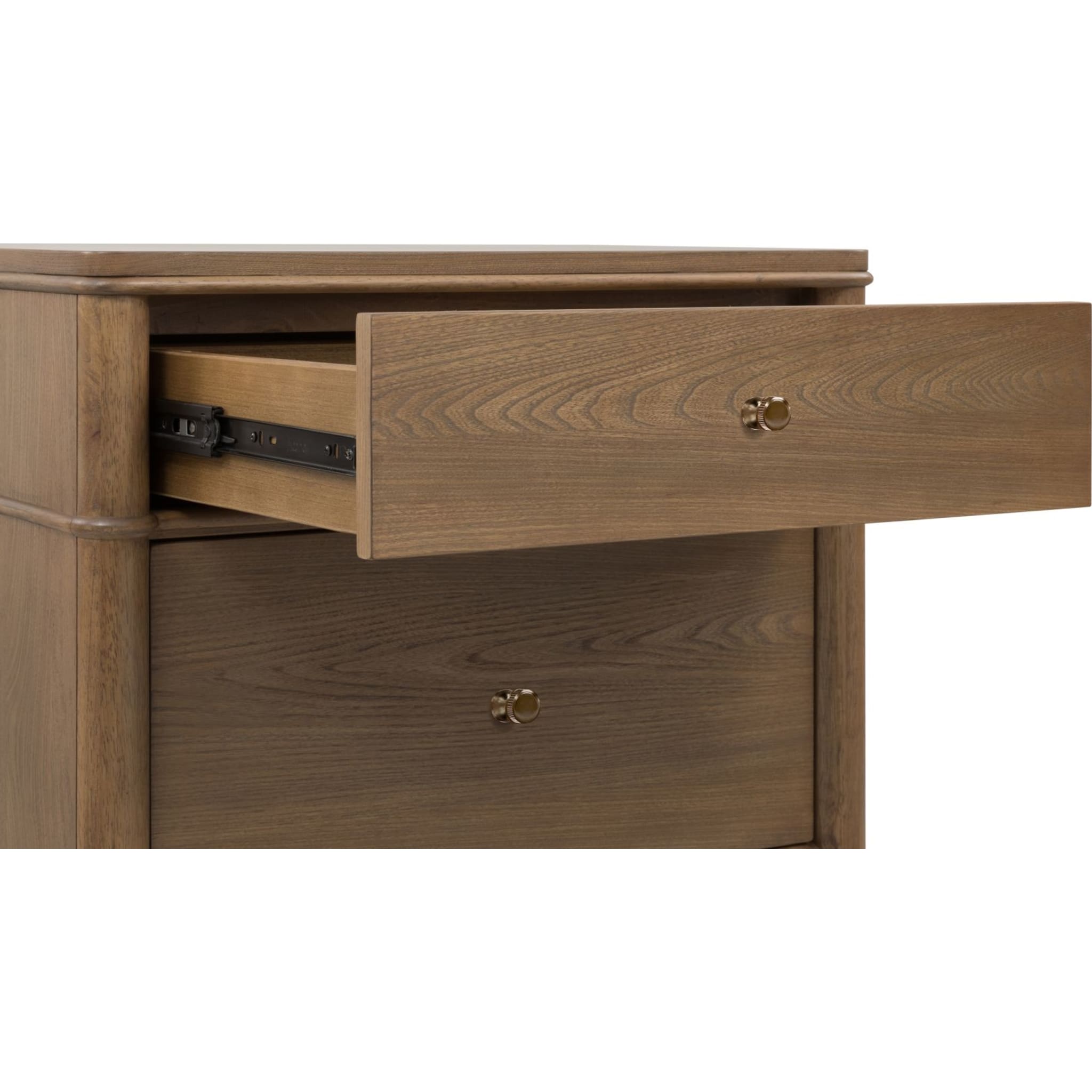Whitmore 2-Drawer Nightstand with Charging Station – Claystone