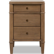 Whitmore 3-Drawer Nightstand with Charging Station – Claystone