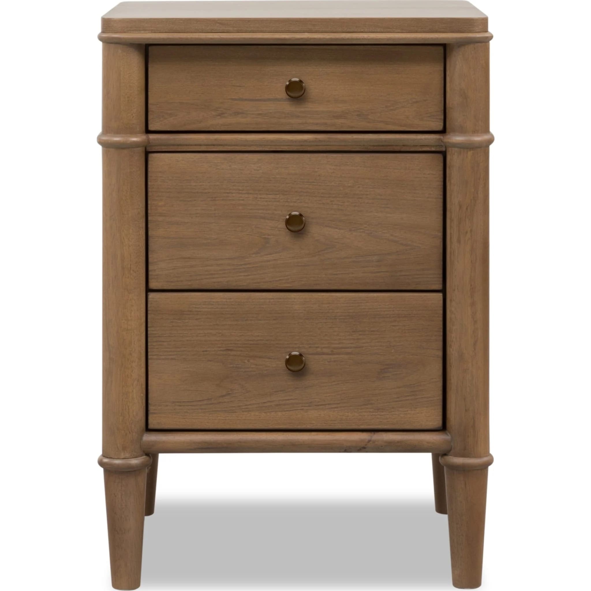 Whitmore 3-Drawer Nightstand with Charging Station – Claystone