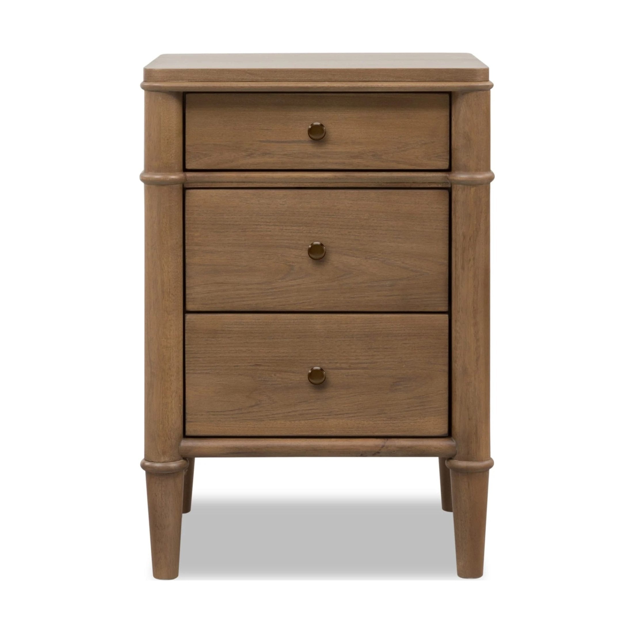 Whitmore 3-Drawer Nightstand with Charging Station – Claystone