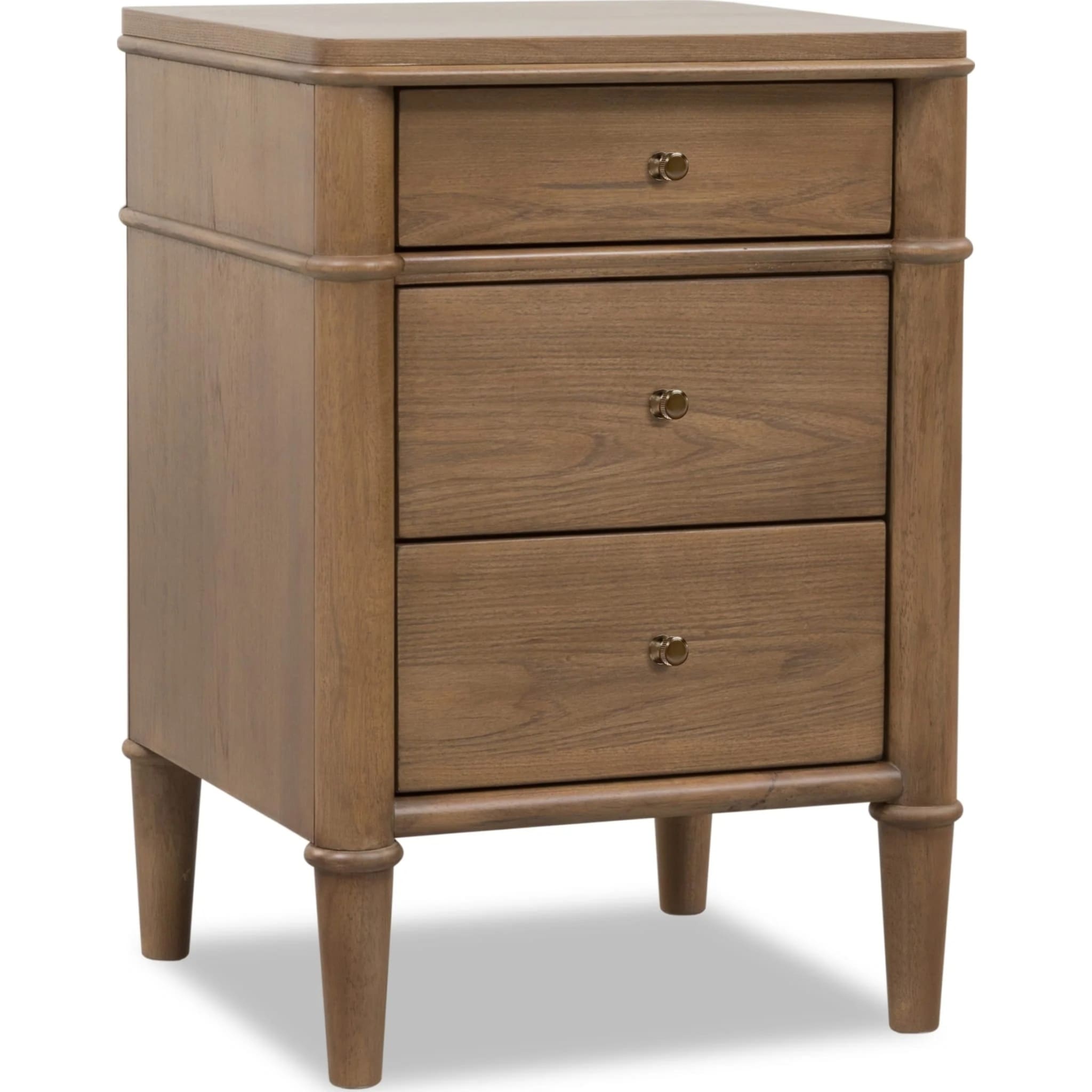 Whitmore 3-Drawer Nightstand with Charging Station – Claystone