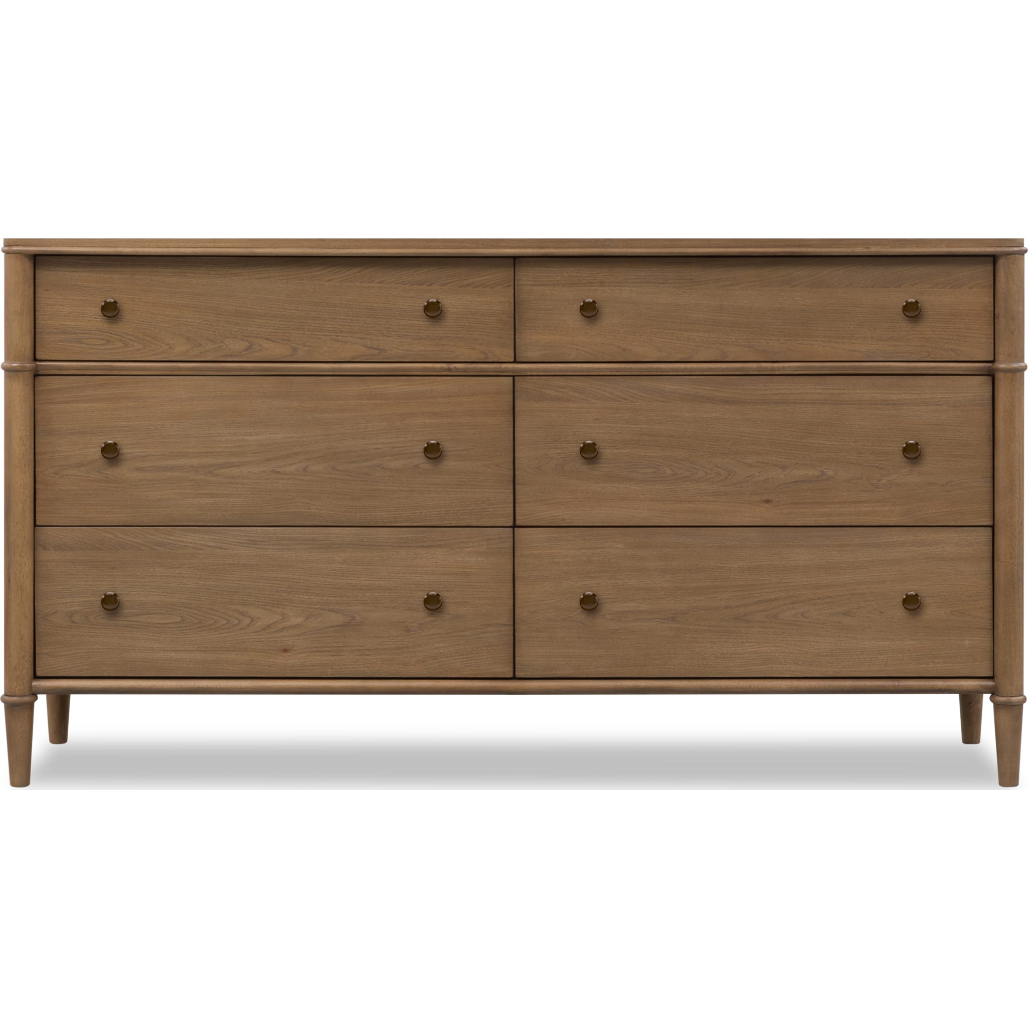 Whitmore 6-Drawer Dresser – Claystone