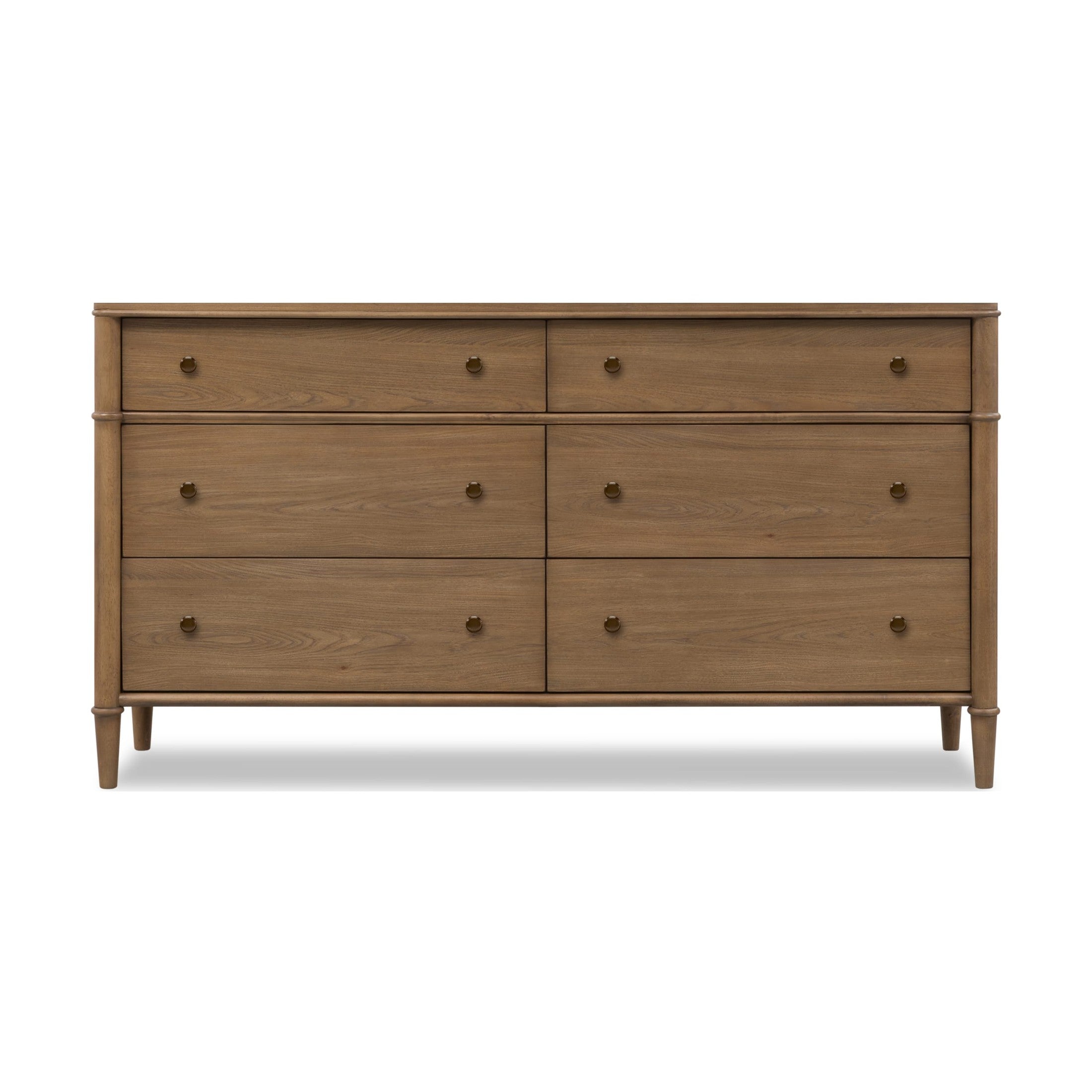 Whitmore 6-Drawer Dresser – Claystone