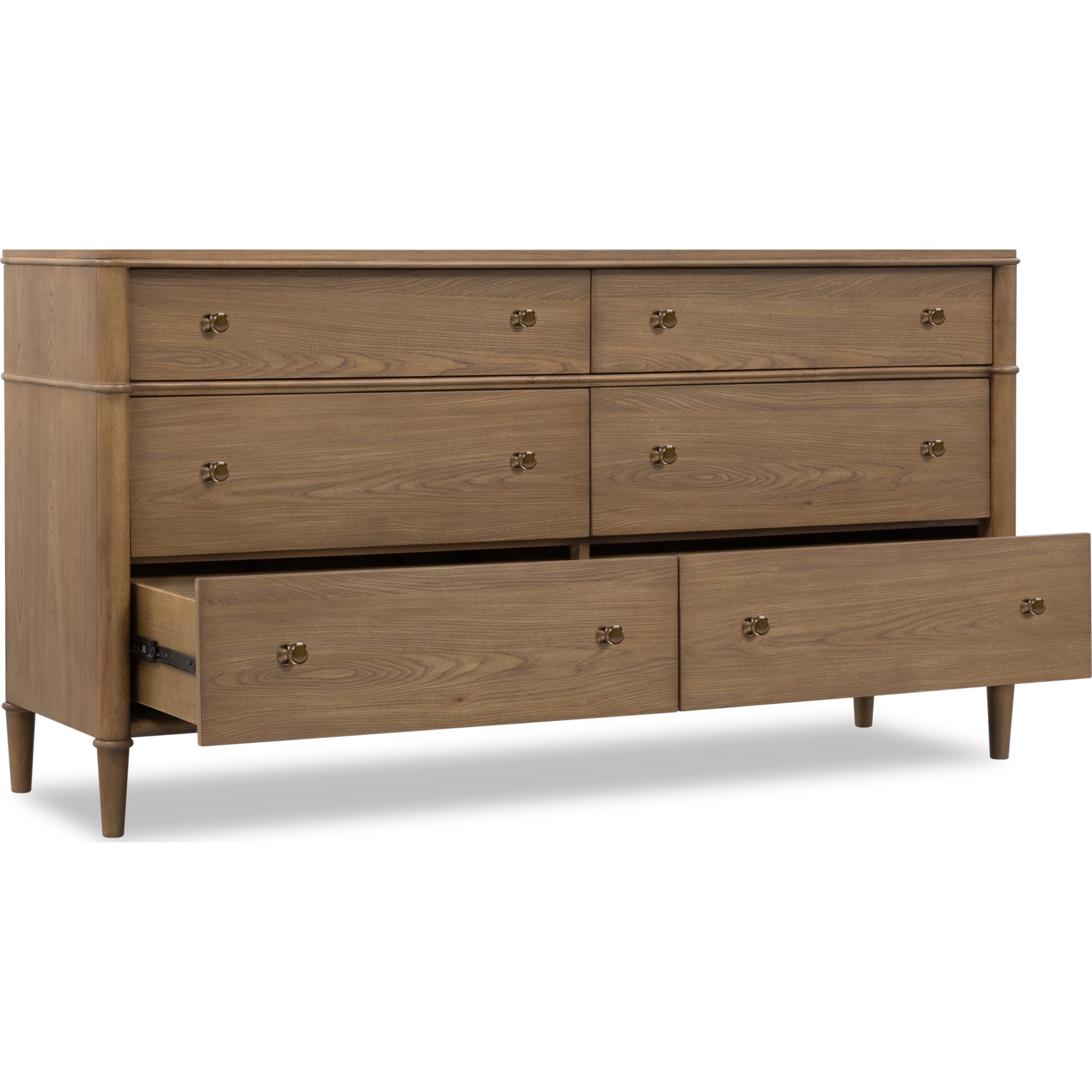 Whitmore 6-Drawer Dresser – Claystone
