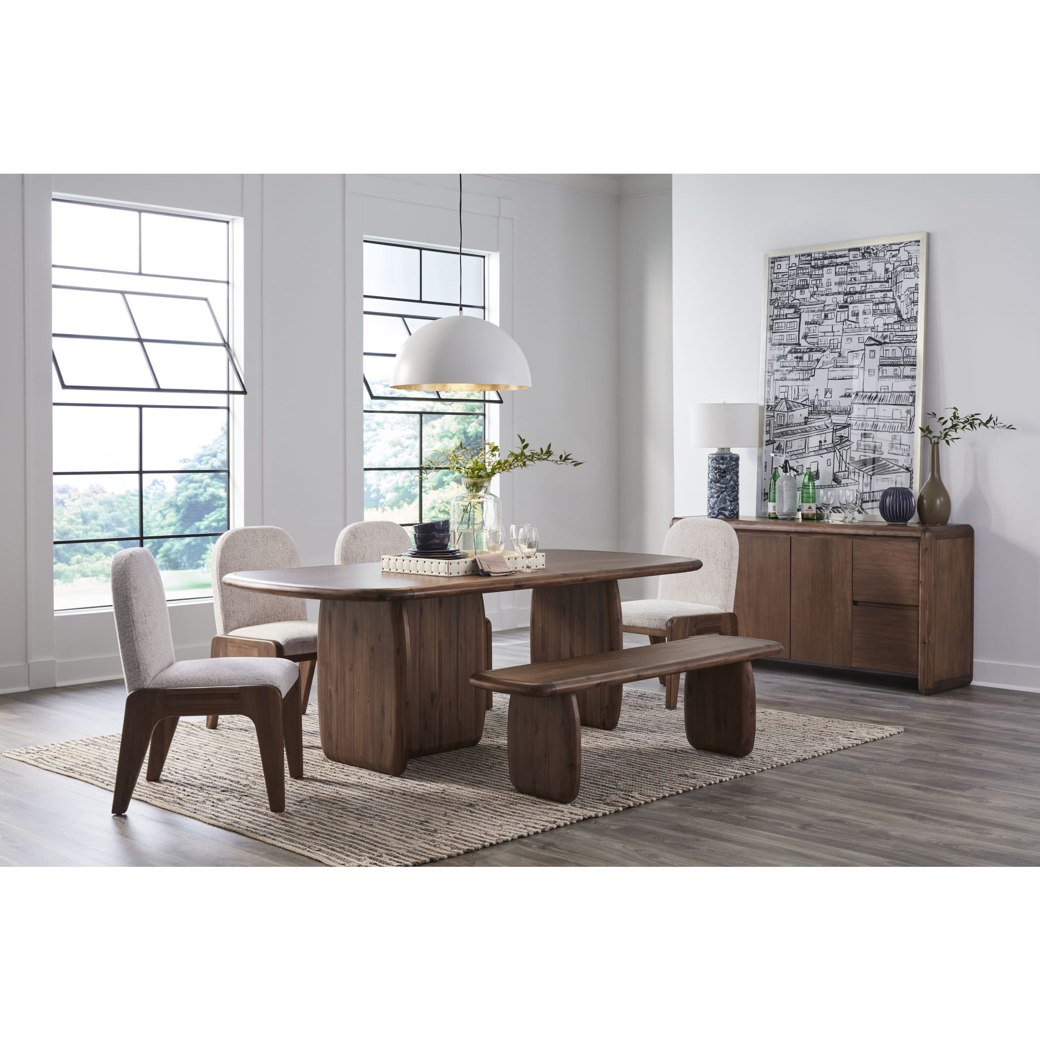 Xolani Acacia Wood Bench - Impala