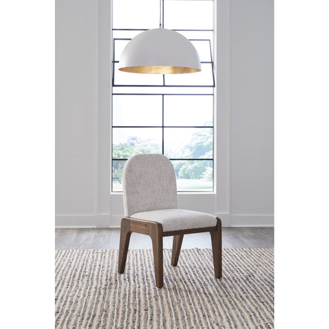 Xolani Chenille Upholstered Dining Chair in Chinchilla and Impala