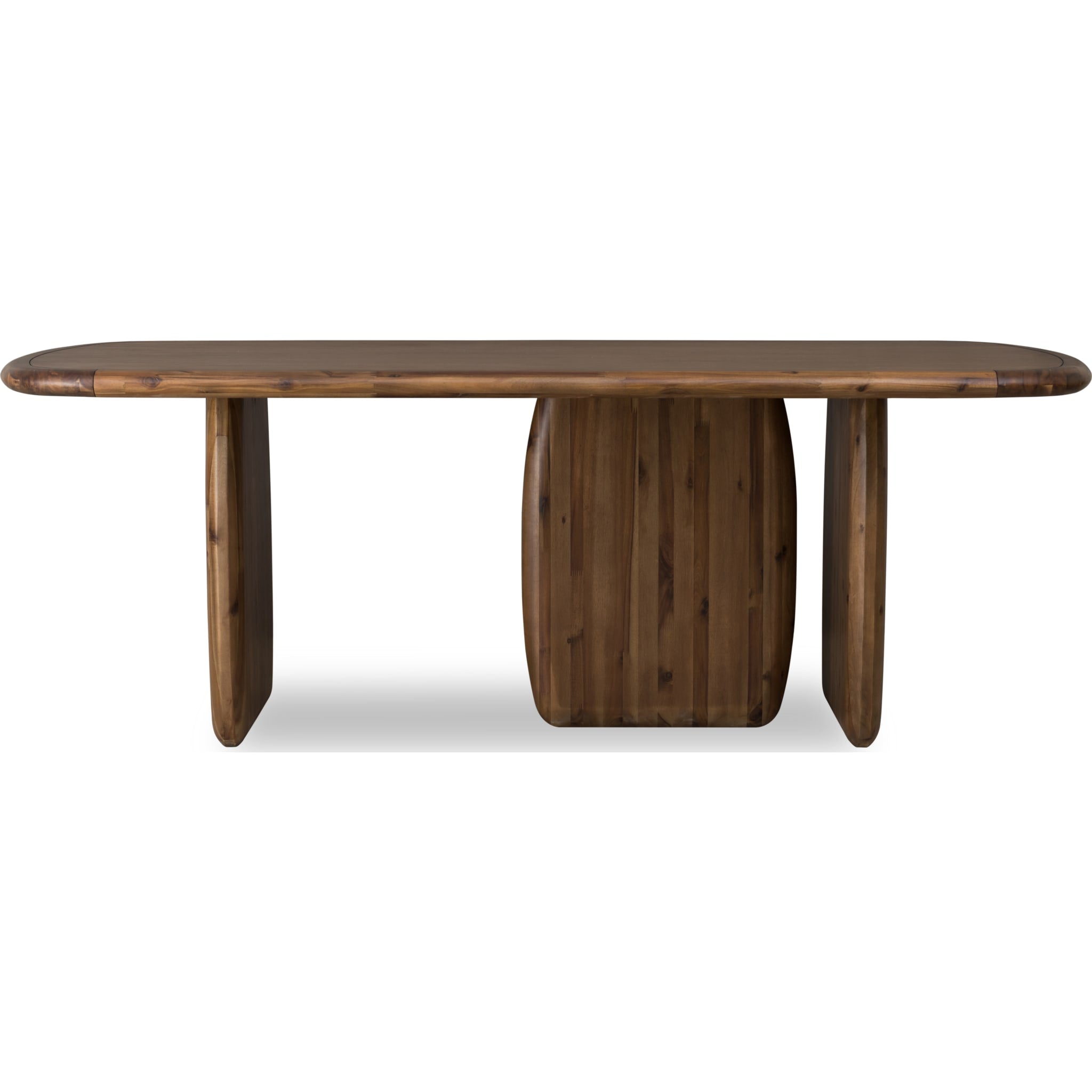 Xolani Rectangular Acacia Wood Pedestal Dining Table – Impala