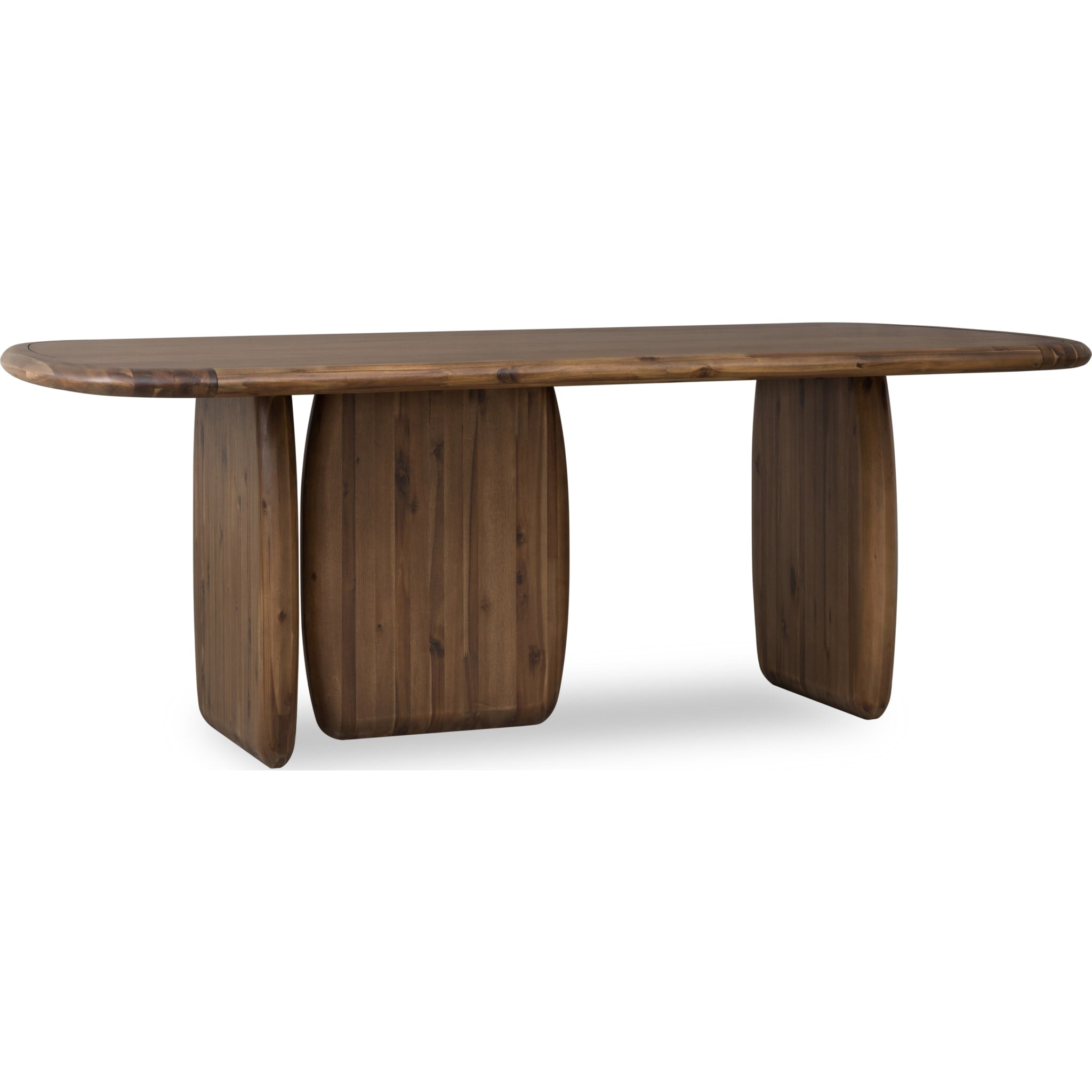Xolani Rectangular Acacia Wood Pedestal Dining Table – Impala
