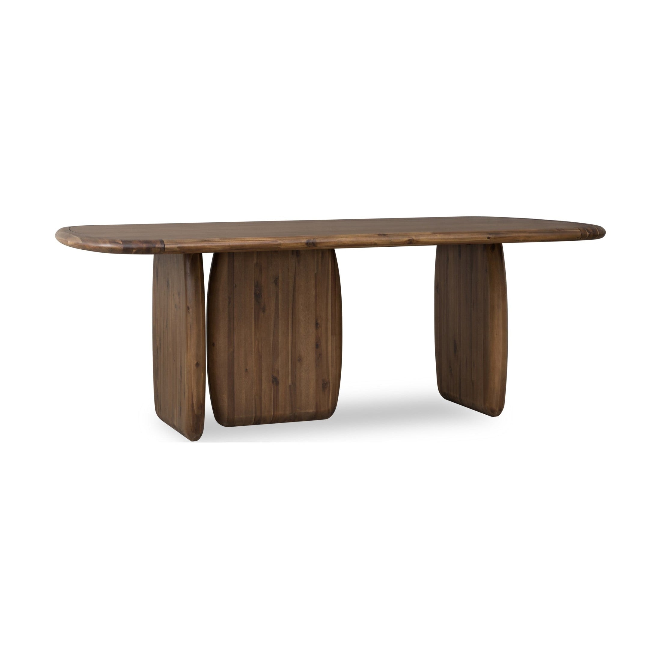 Xolani Rectangular Acacia Wood Pedestal Dining Table – Impala