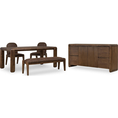 Xolani 2-Door 4-Drawer Acacia Wood Sideboard – Impala Finish