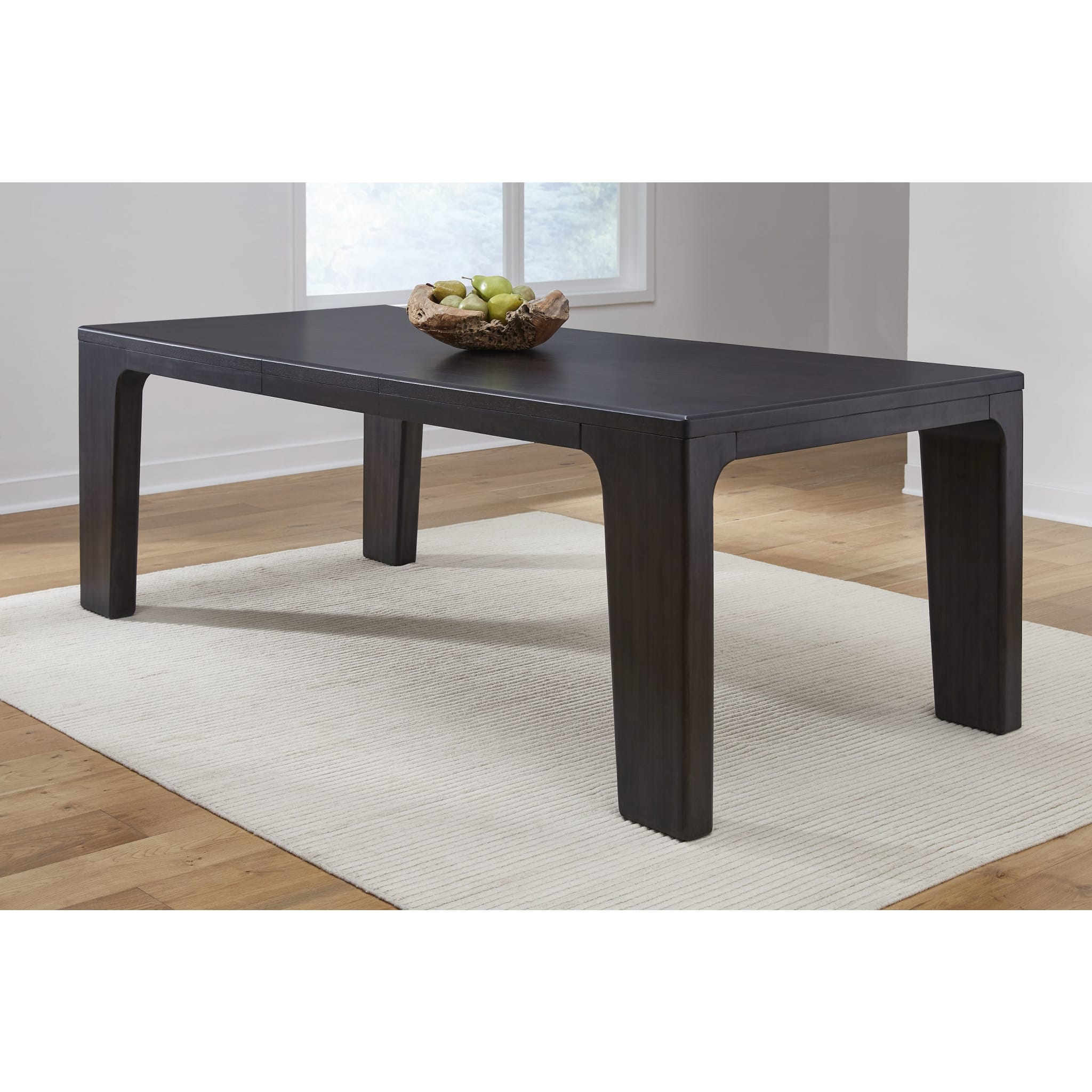 Zamba Extendable Acacia Wood Dining Table – Jaguar Finish