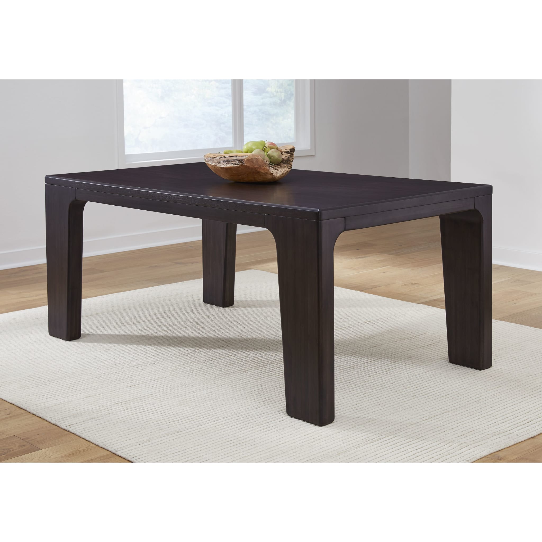 Zamba Rectangular Acacia Wood Dining Table – Jaguar Finish