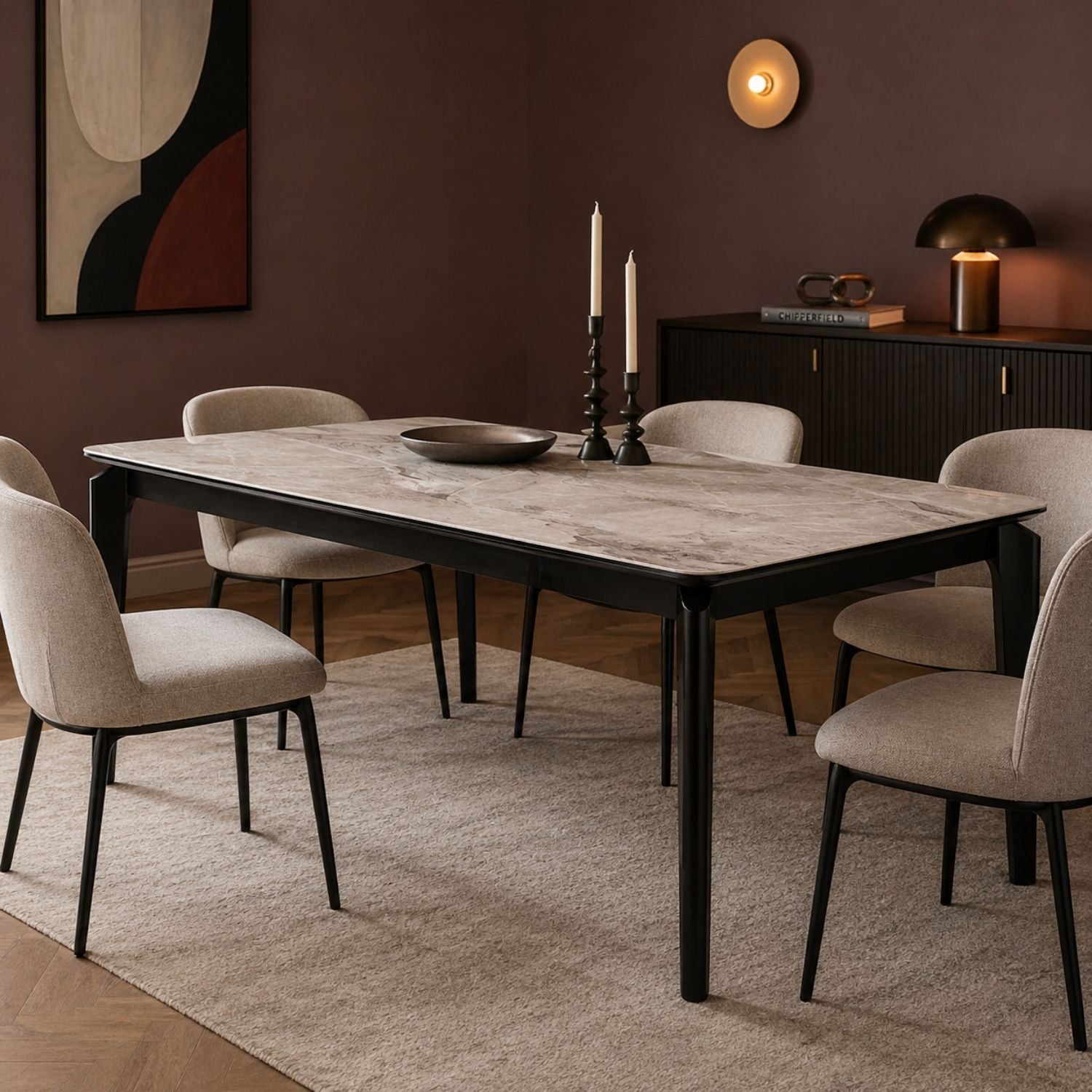 Mondo Dining Table with Ceramic Top