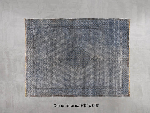 Namaste Rug - Blue 9'6" x 6'8"