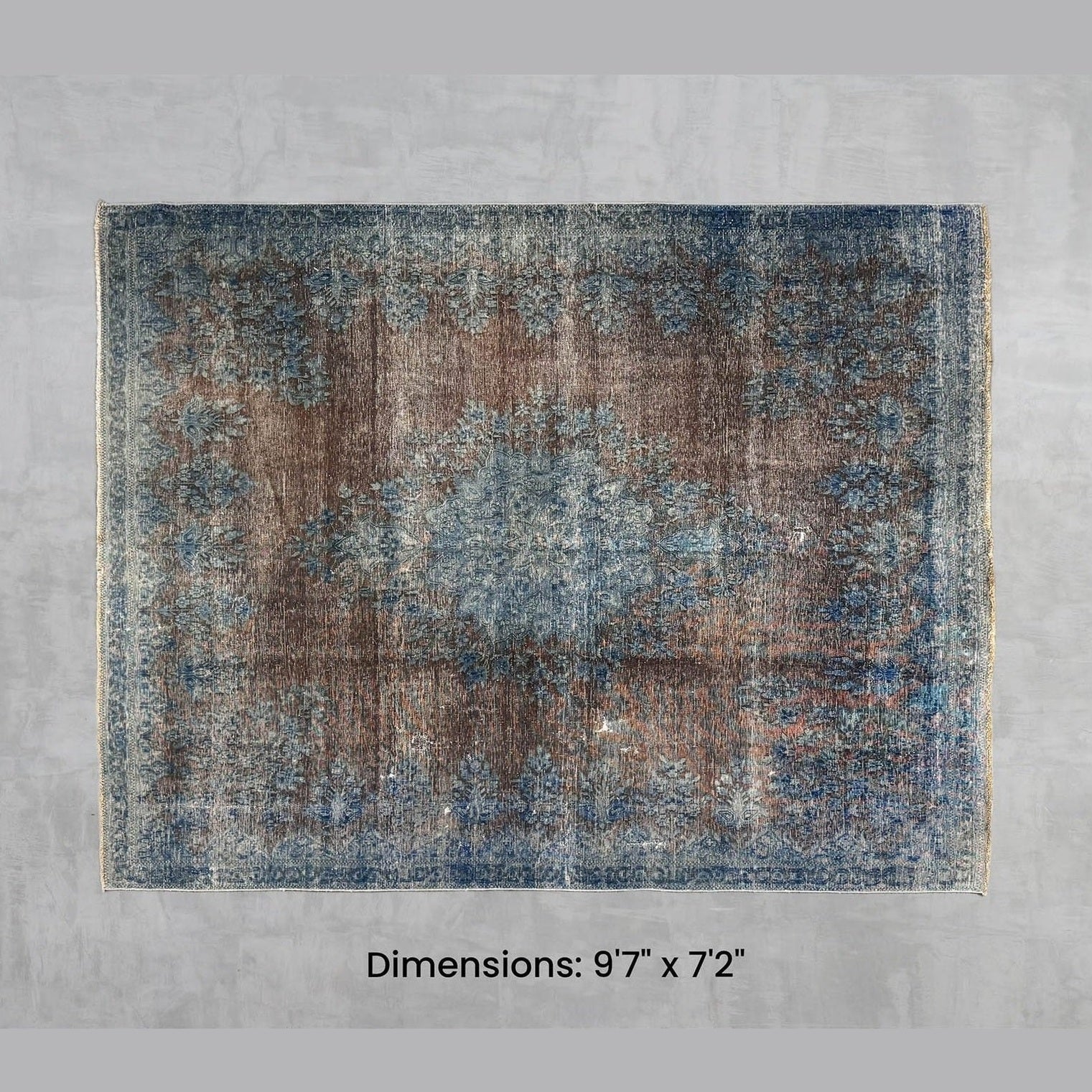 Namaste Rug - Blue/Brown 9'7" x 7'2"