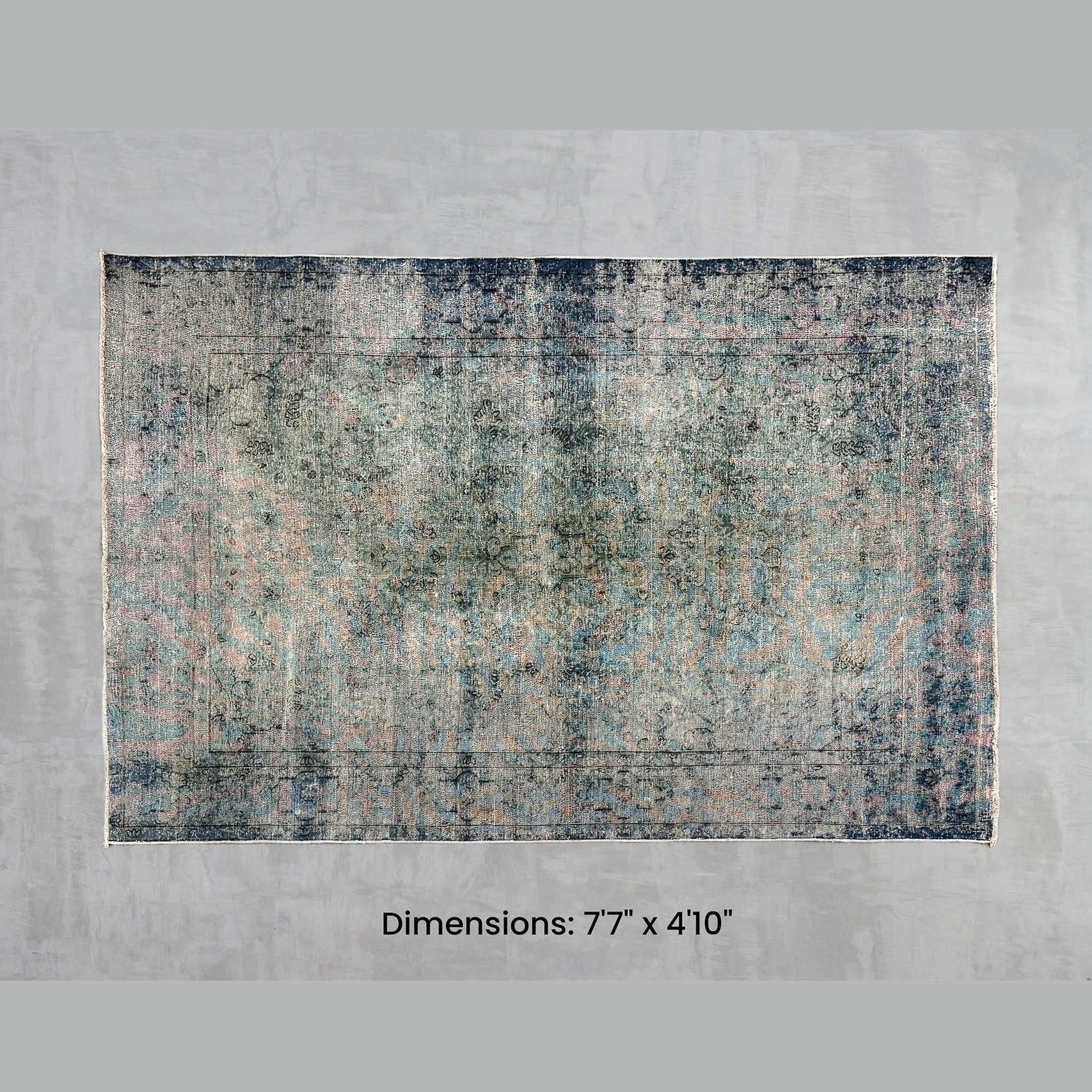 Namaste Rug - Blue/Green 7'7" x 4'10"
