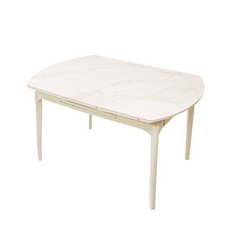 Naomi Sintered Stone Extendable Round Dining Table