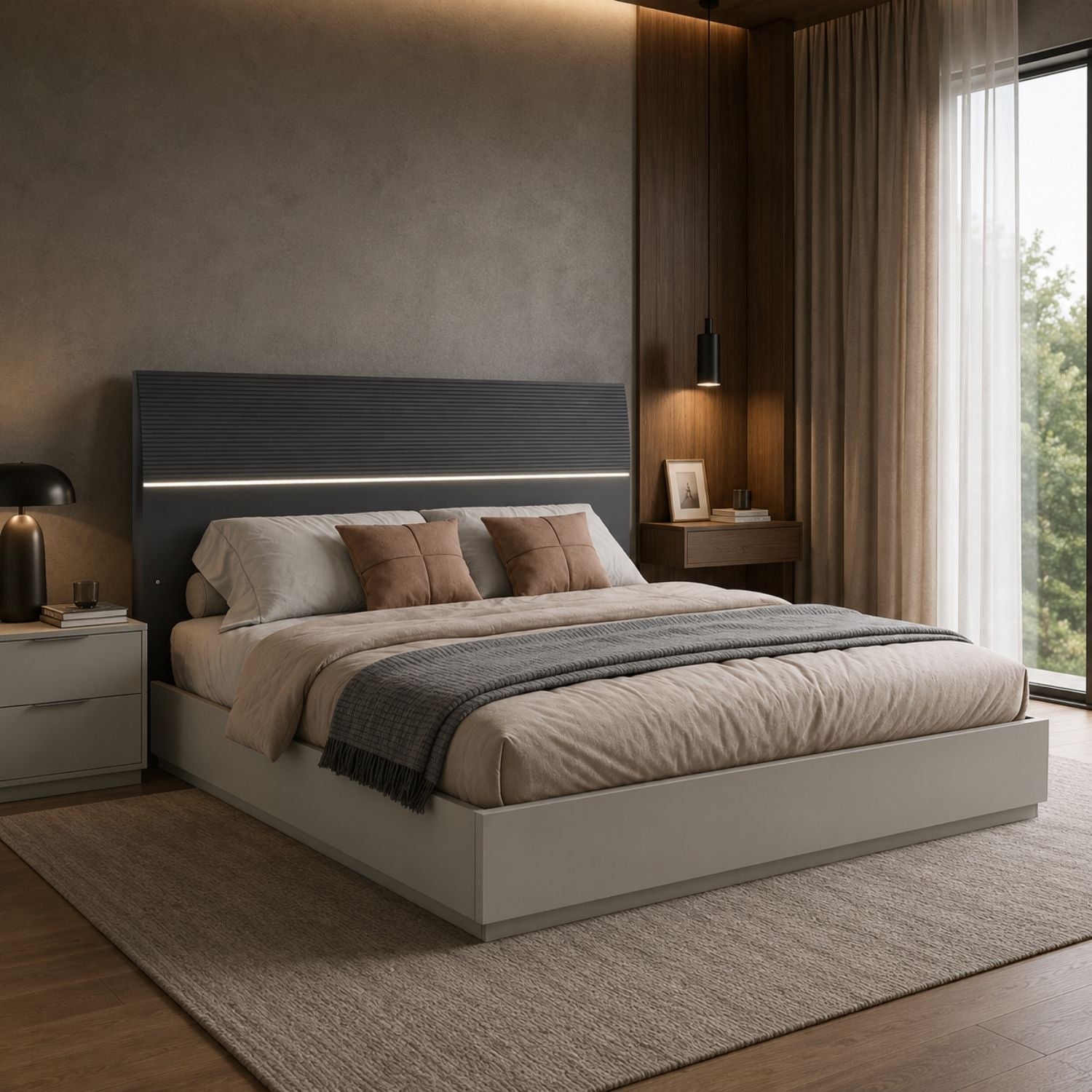 Nella Two Tone Storage Bed