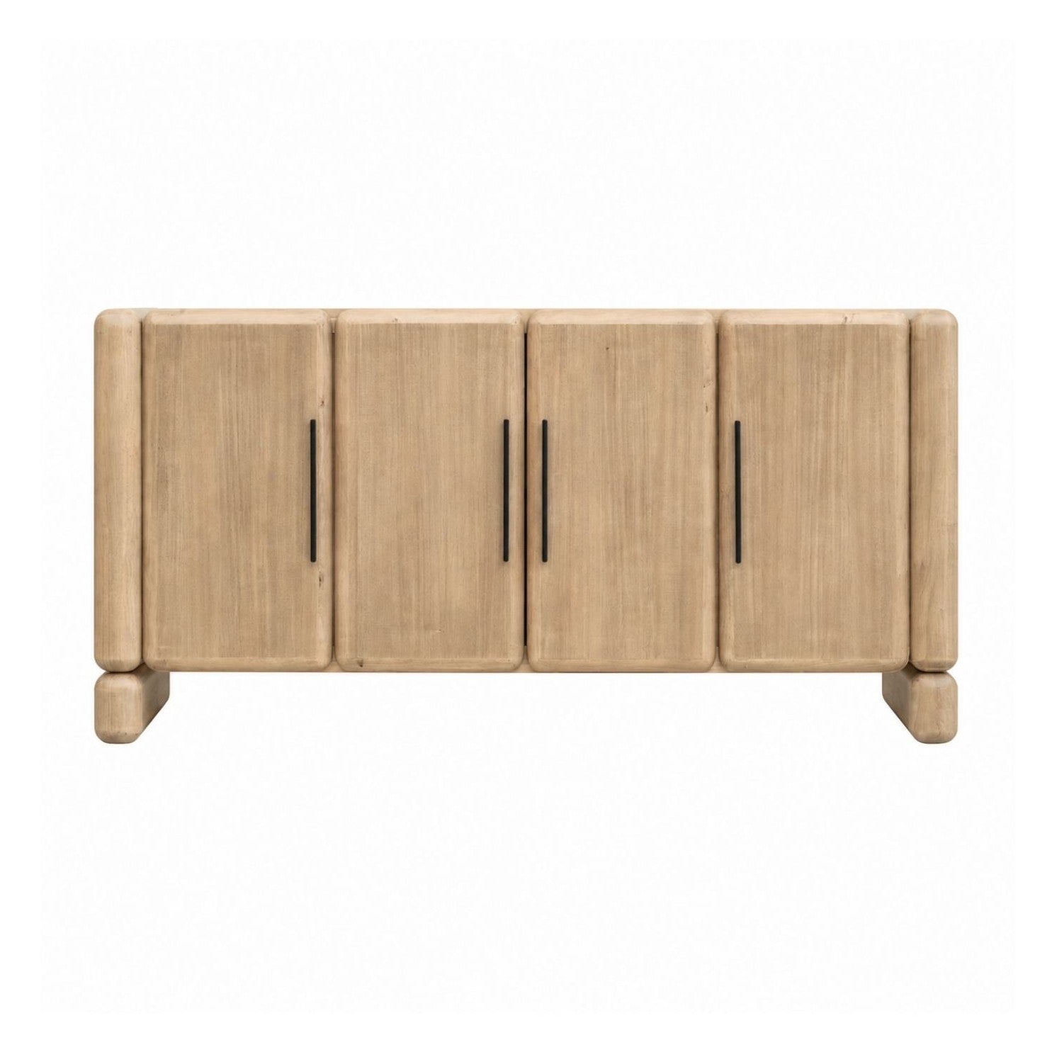 Nia 4-Door Acacia Wood Sideboard- Lioness Finish