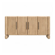 Nia 4-Door Acacia Wood Sideboard- Lioness Finish