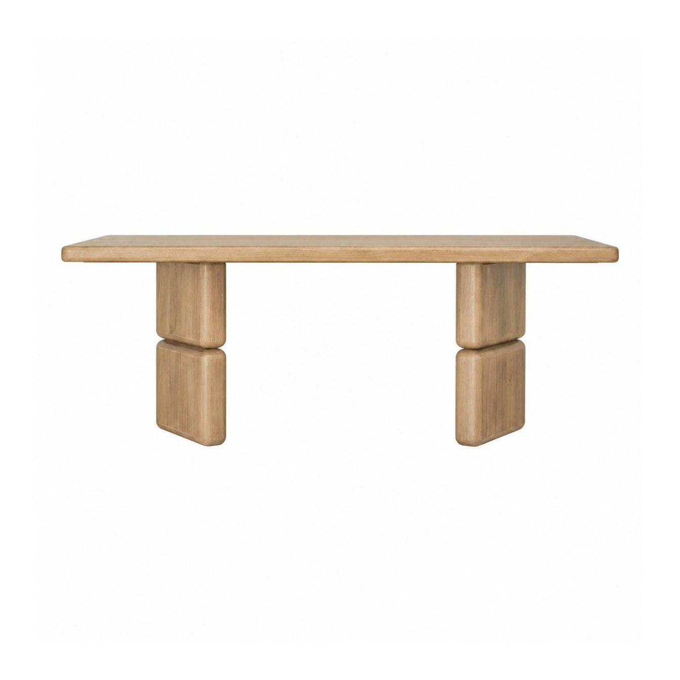 Nia Rectangular Acacia Wood Dining Table – Lioness Finish