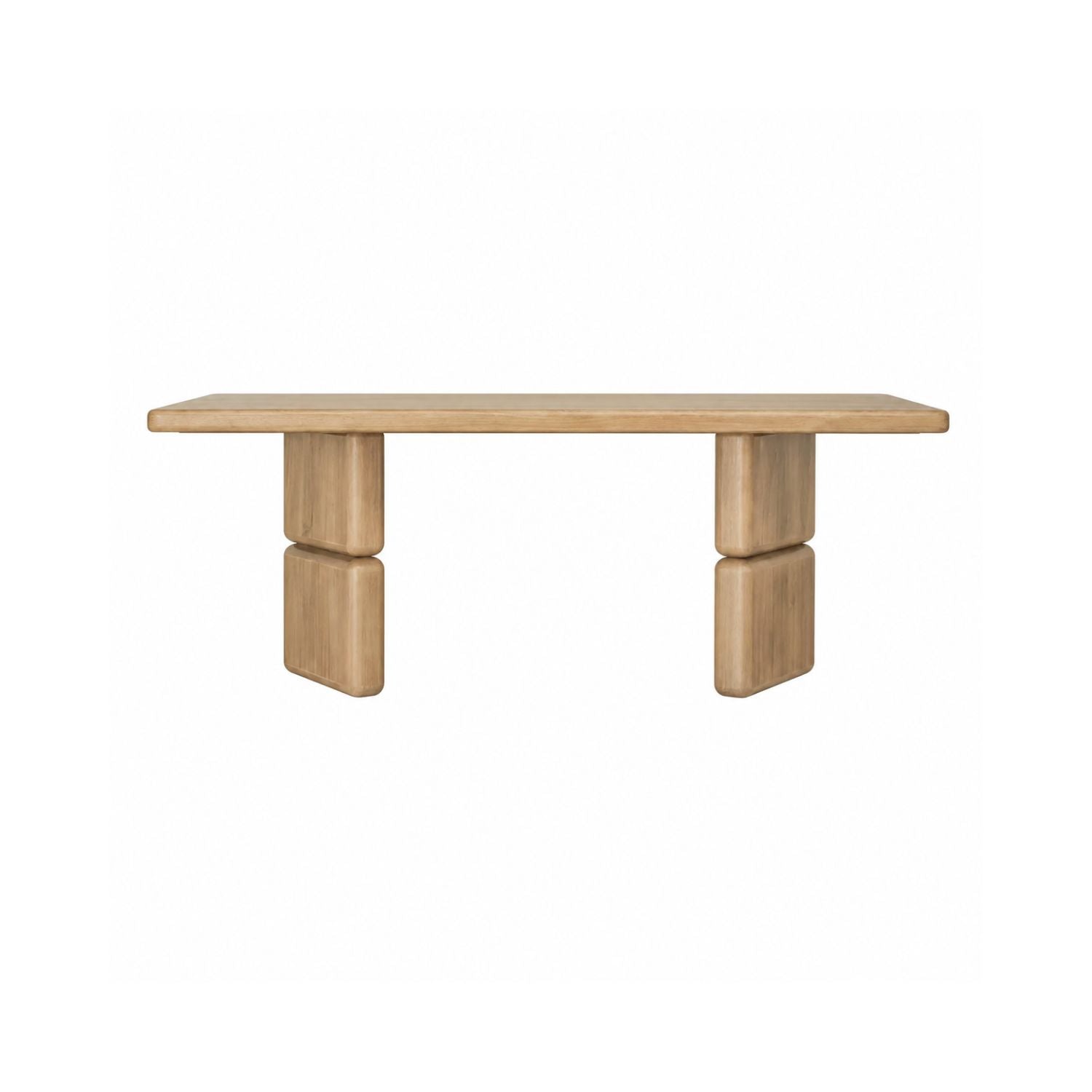 Nia Rectangular Acacia Wood Dining Table – Lioness Finish