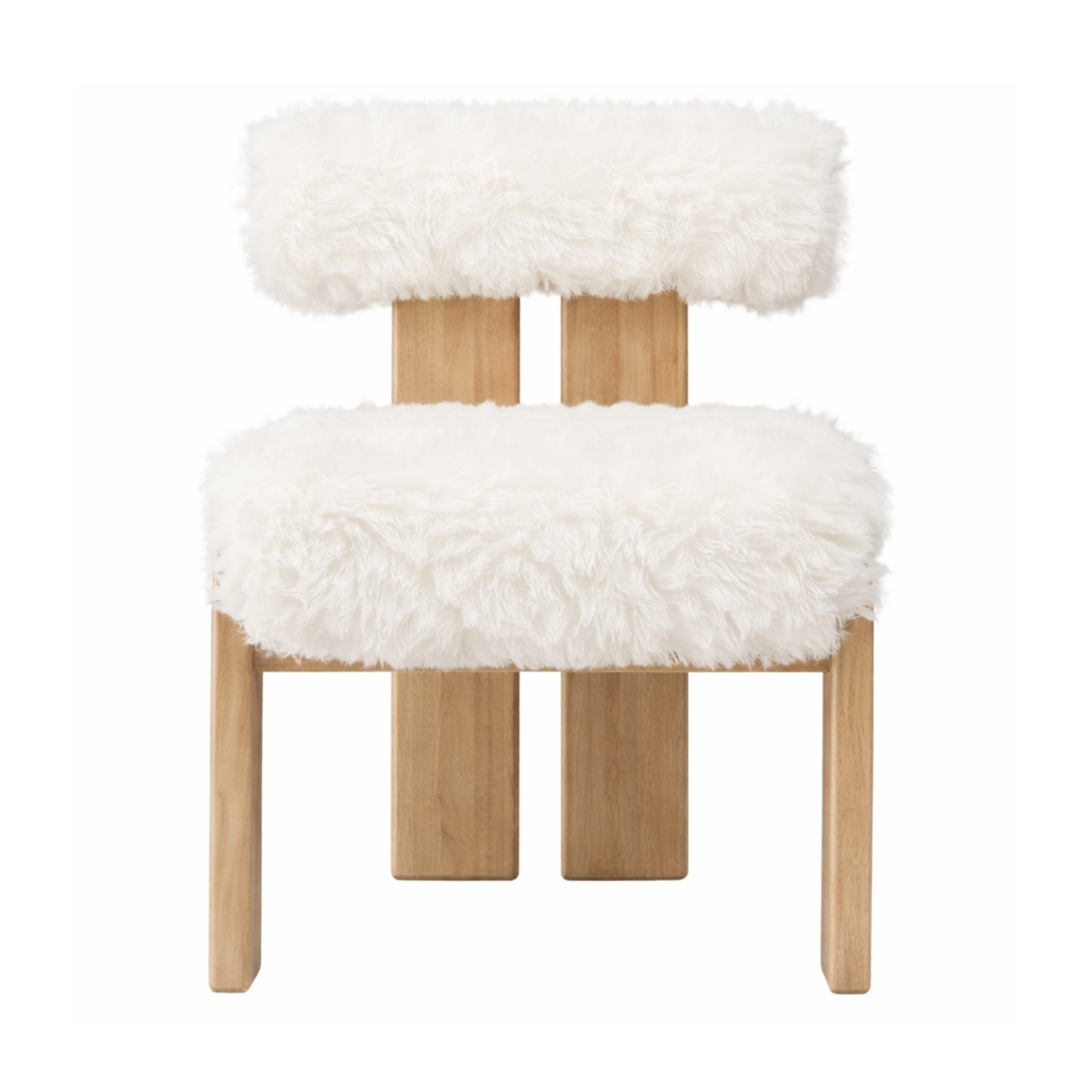 Nia Sheepskin/Lioness Dining Accent Chair