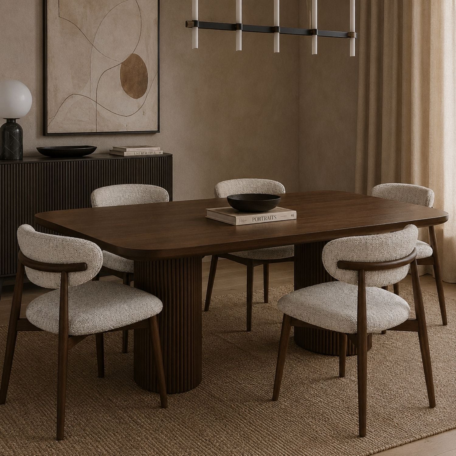 Nikari Dining Chair - Light Grey