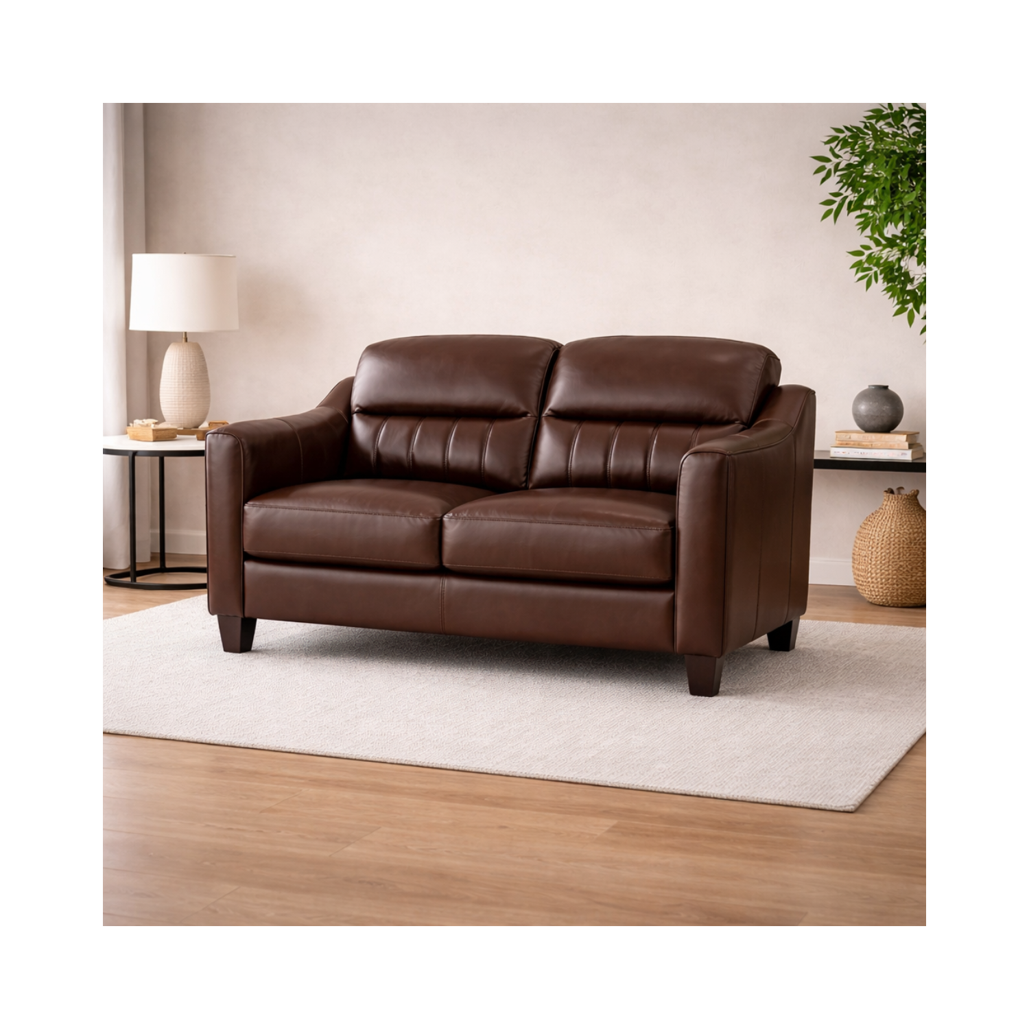 Nolan Genuine Leather Loveseat