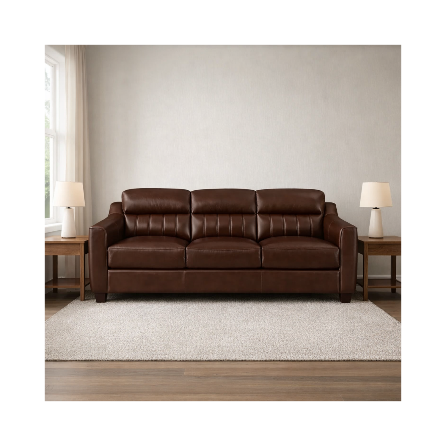 Nolan Genuine Leather Sofa