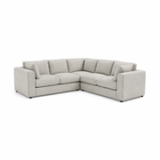 Numa 3-Piece Modular Upholstered Sectional Sofa – Greige