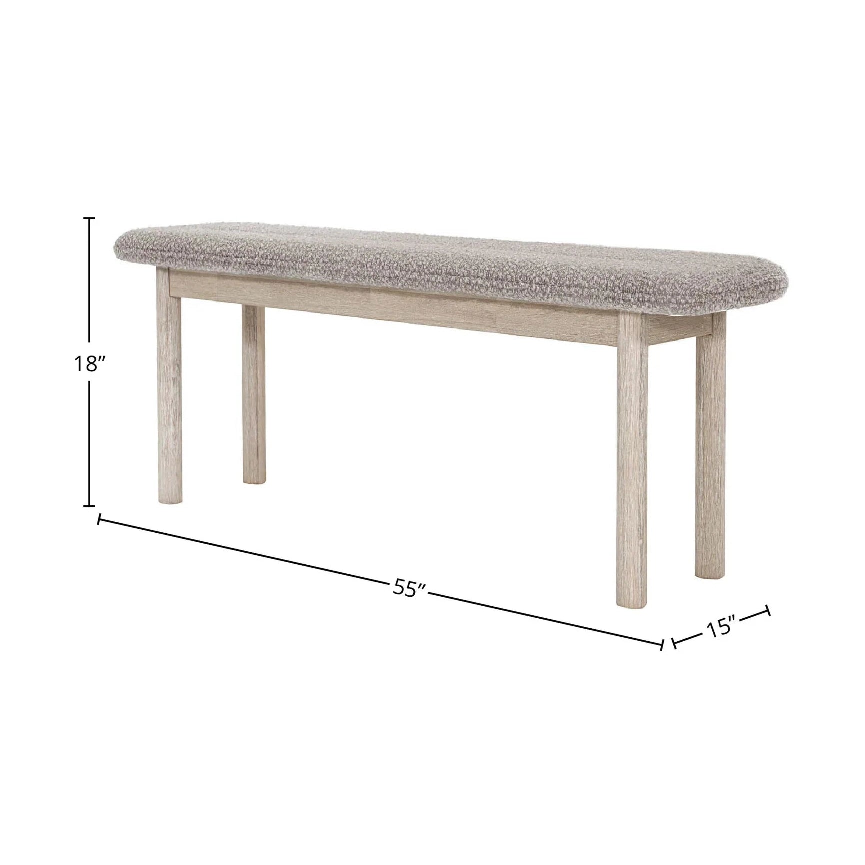 Delora Bench Oatmeal