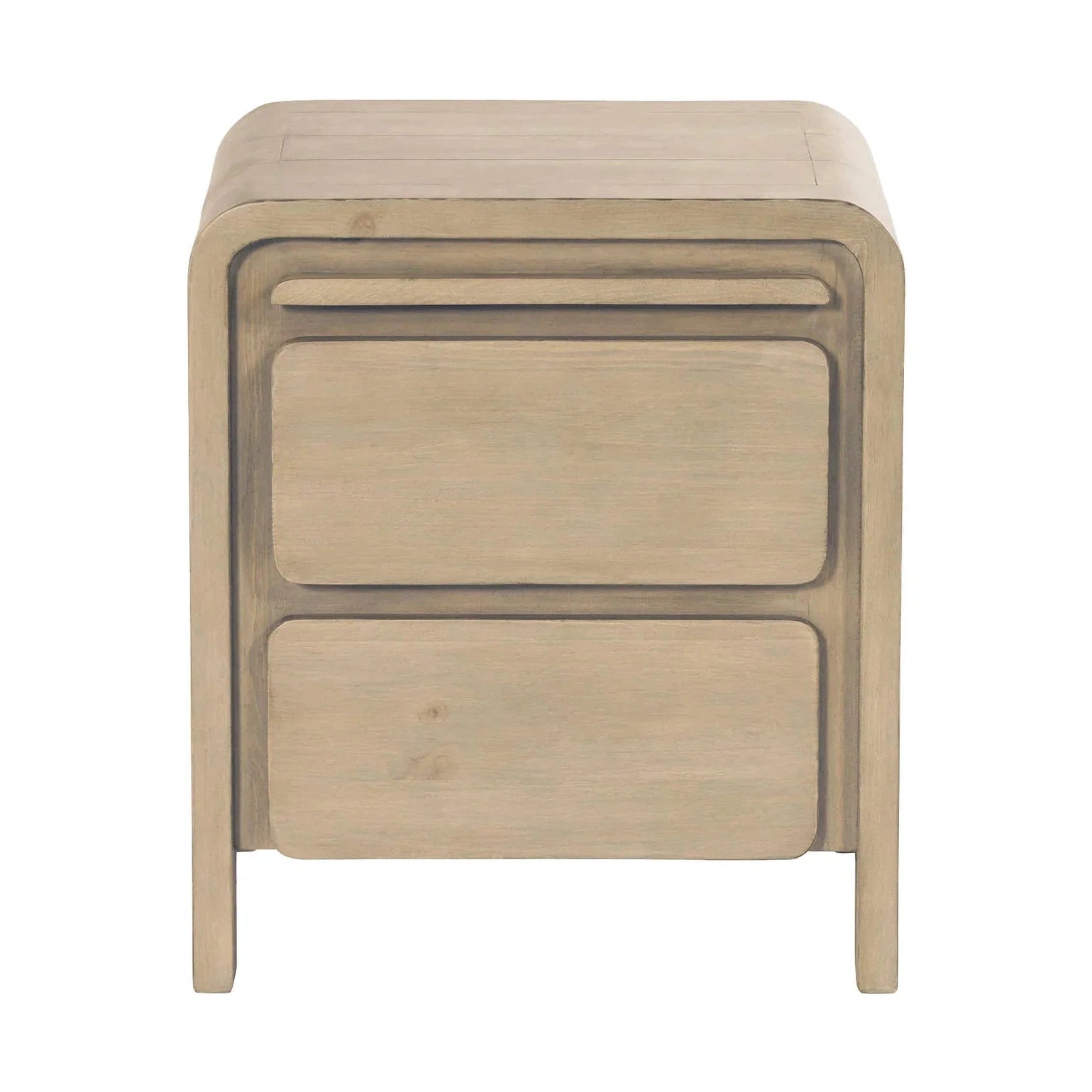 Fremont 2 Drawer Nightstand - Scrubbed Teak