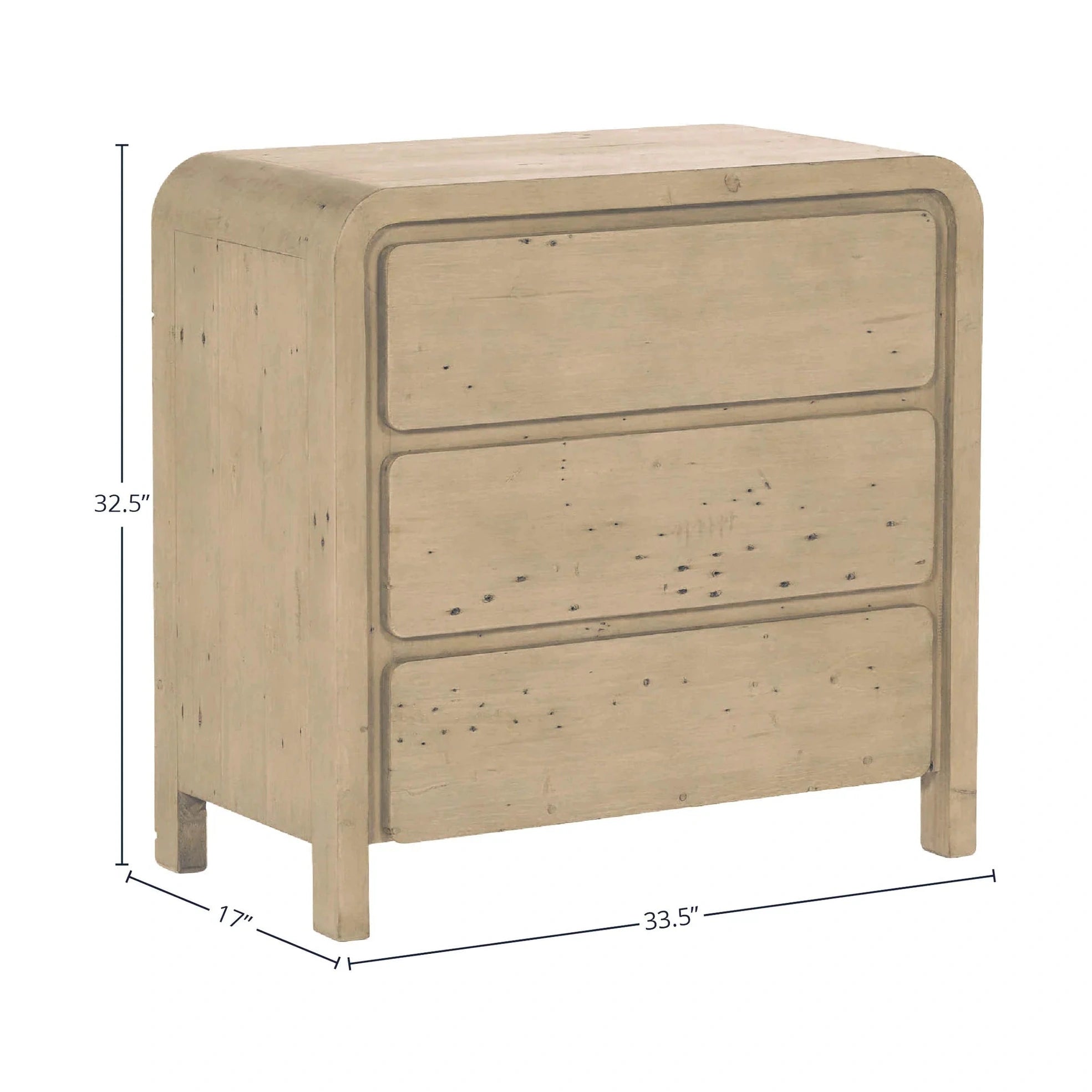 Fremont Drawer Chest - Scrubbed Teak