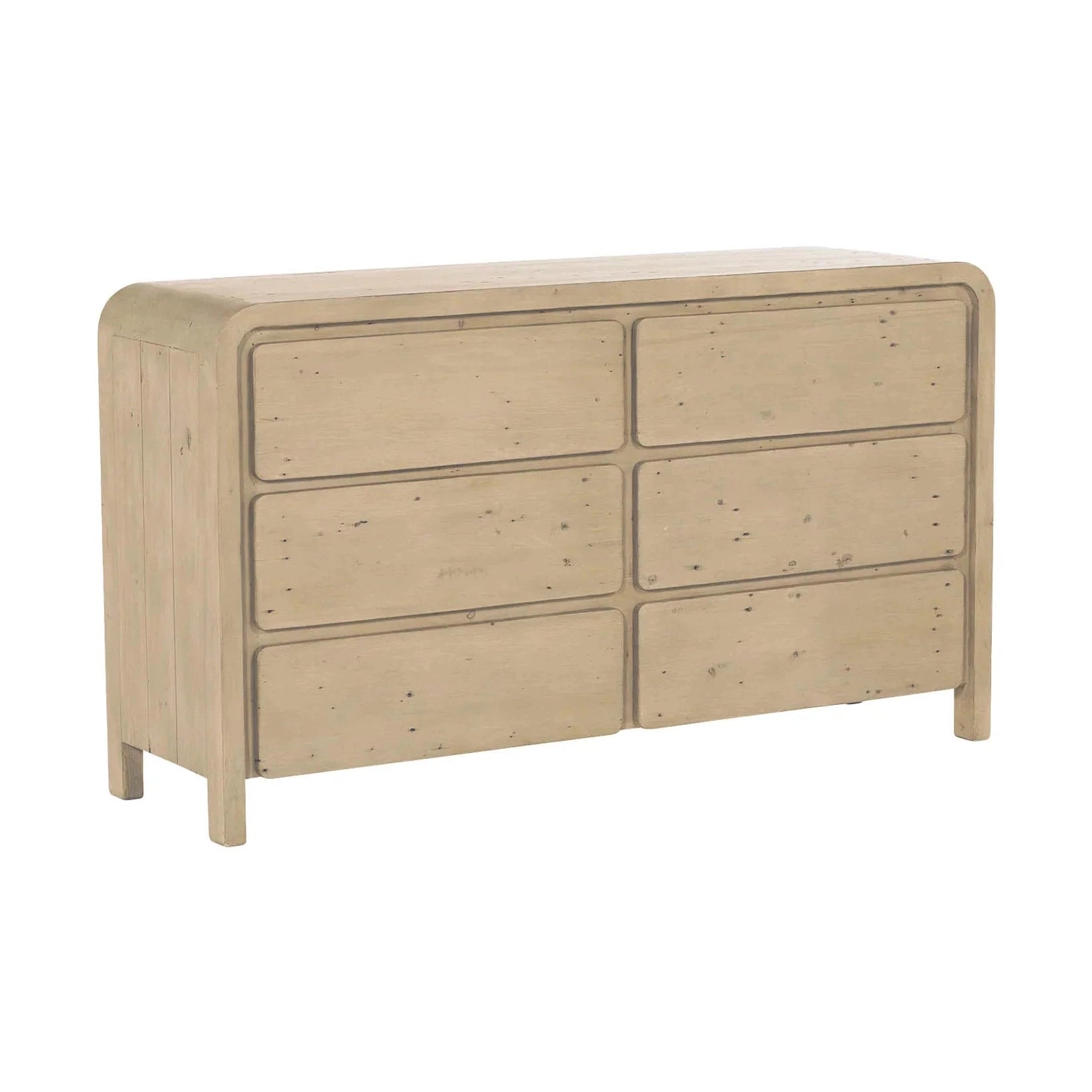 Fremont 6 Drawer Dresser - Scrubbed Teak