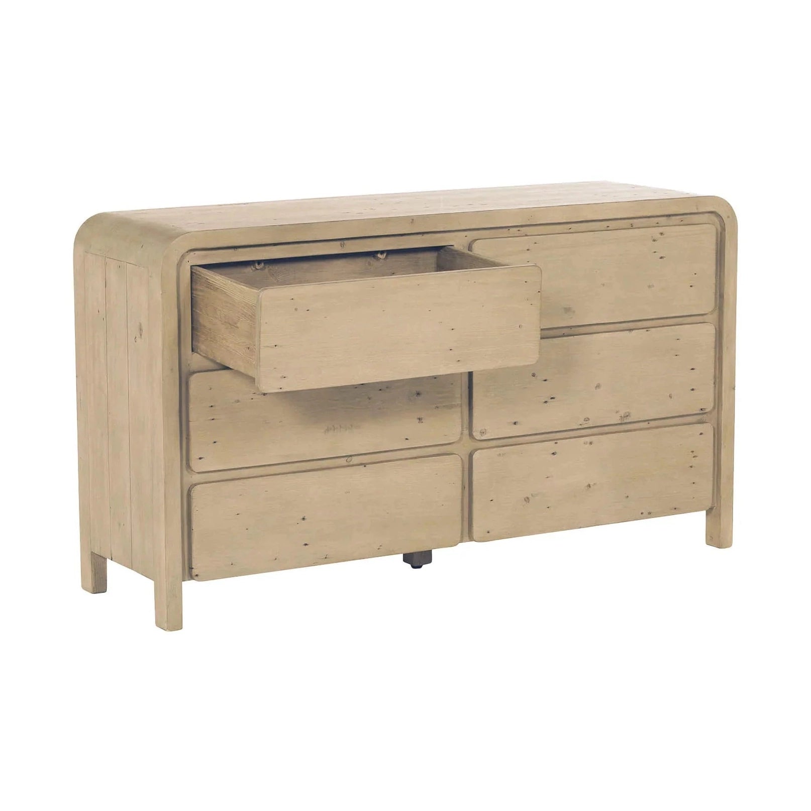 Fremont 6 Drawer Dresser - Scrubbed Teak