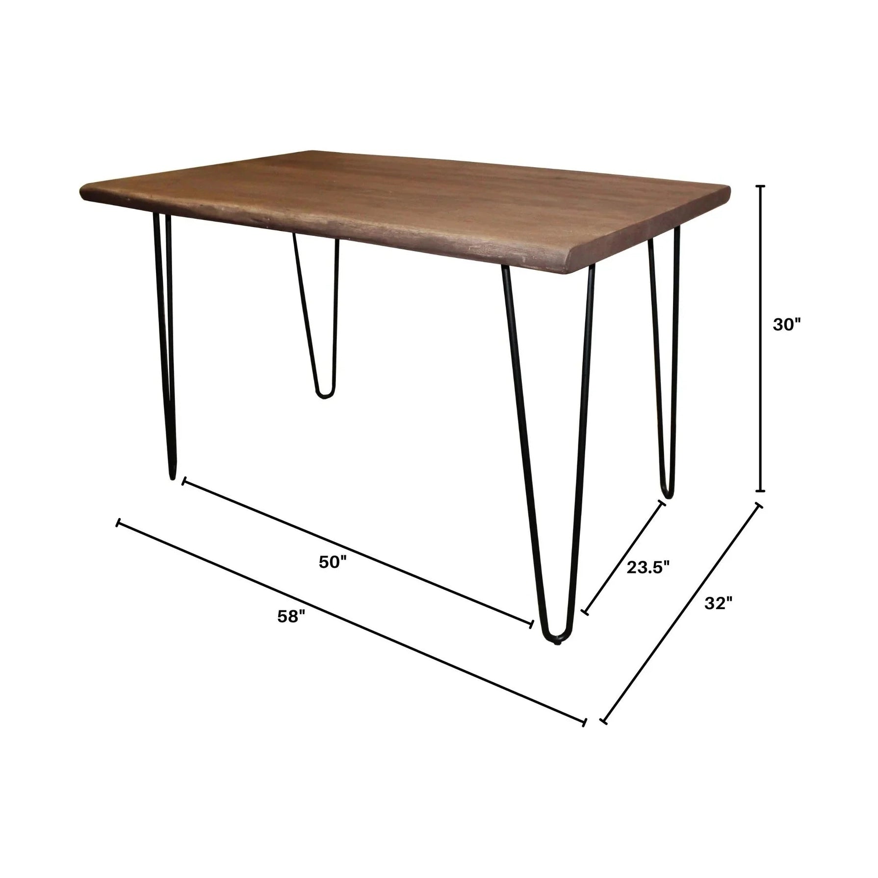 Torvis Dining Table - Matte Brown