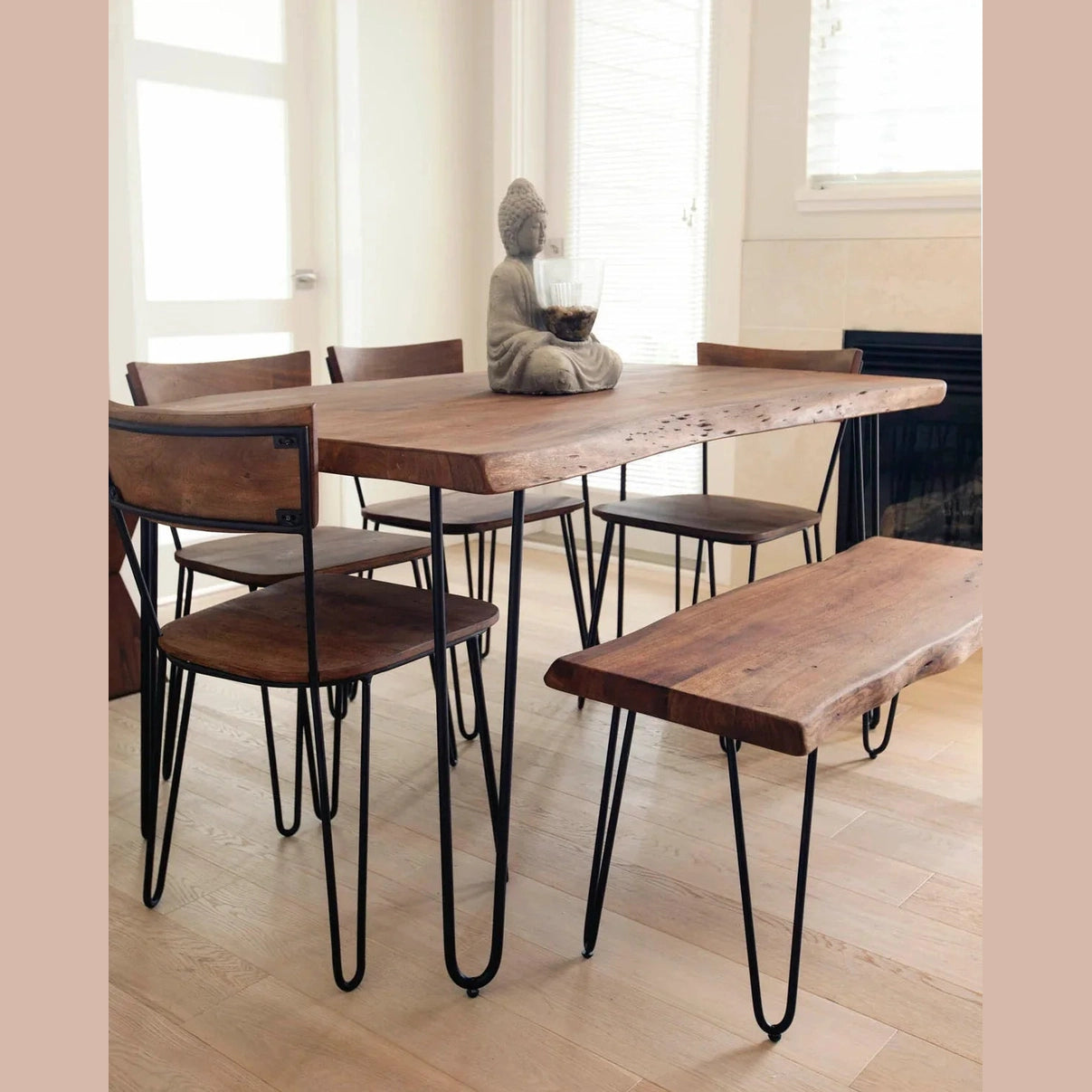 Torvis Dining Table - Matte Brown