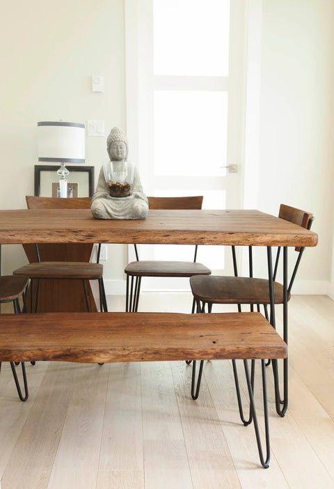 Organic Dining Table – Matte Brown