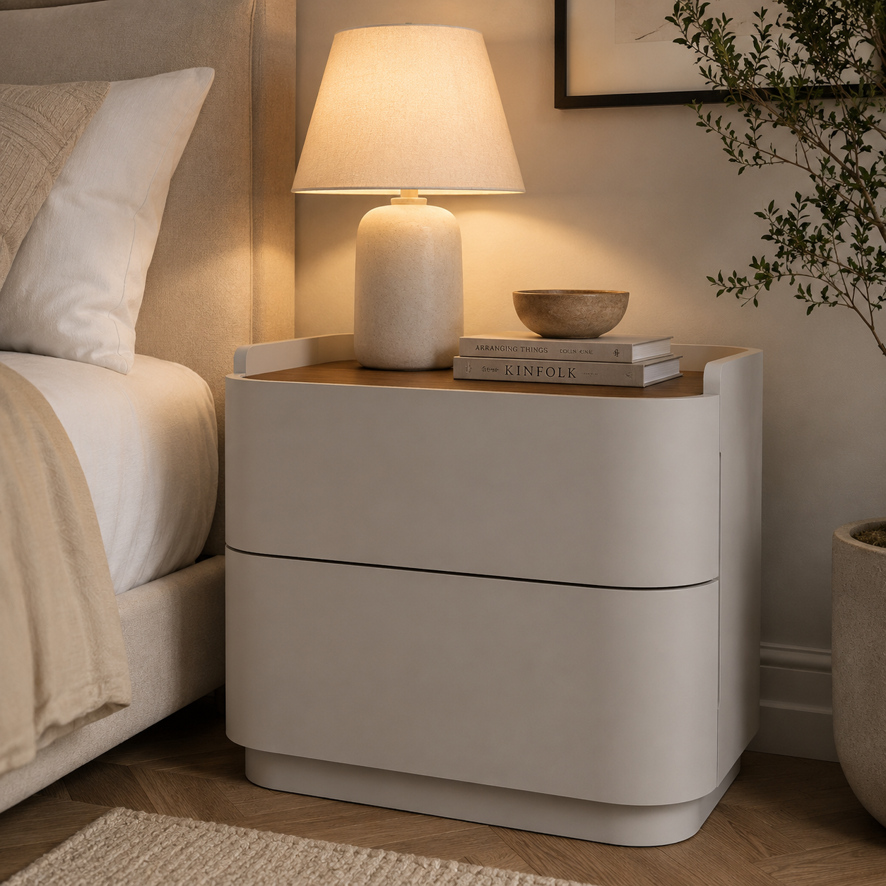 Oisin 2 Drawer Nightstand