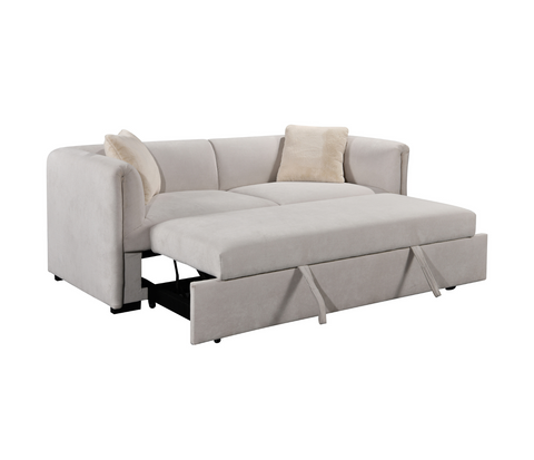 Asha Media Sleeper with Cushions - Cream